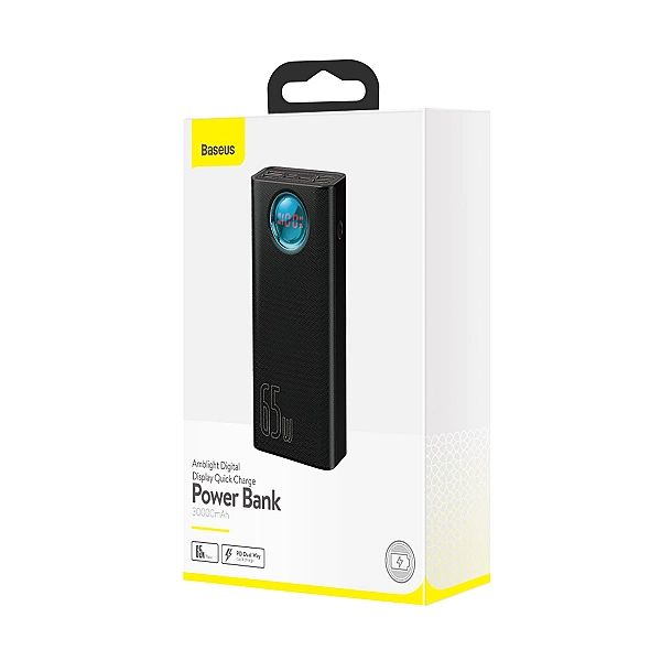 Baseus Amblight powerbank 65W 30000mAh Overseas Edition czarny (PPLG)