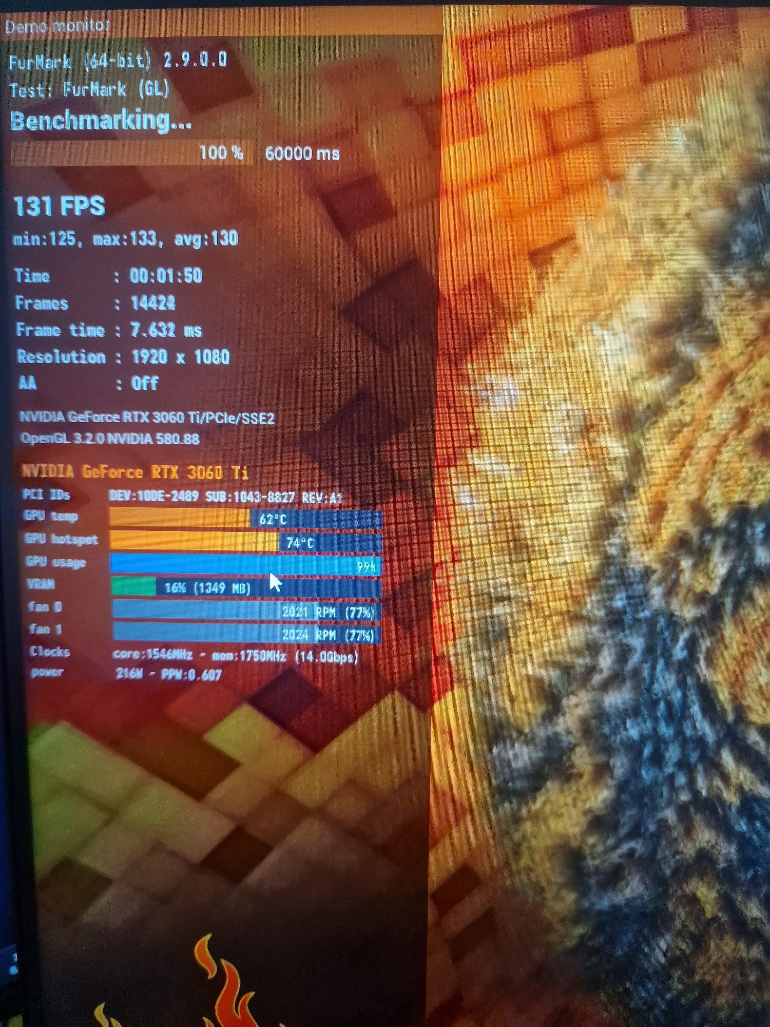 RTX 3060ti oc TUF Asus 8gb