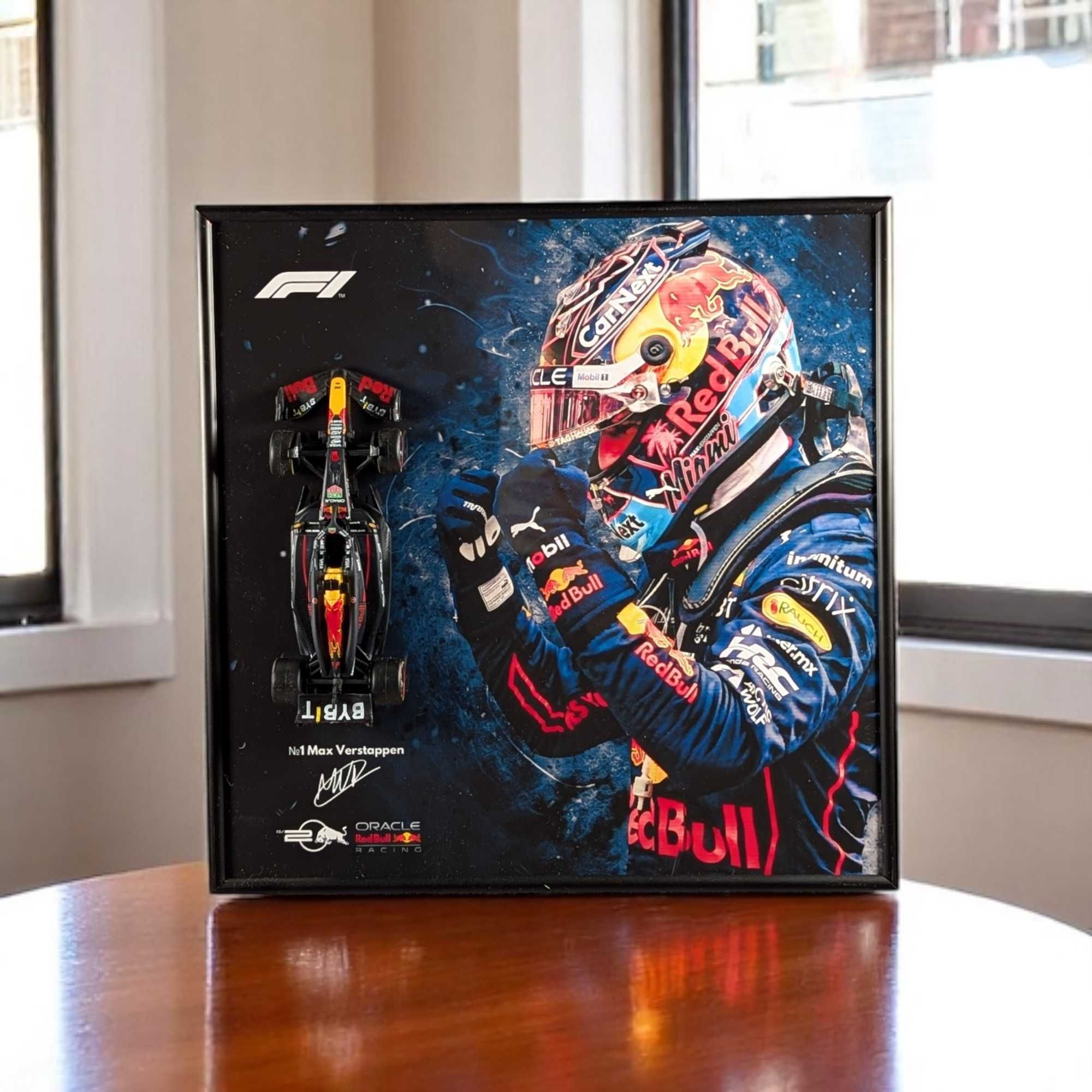 Рамка 2в1 З Bburago F1 Red Bull RB20 2024 1/43 #1 Max Verstappen