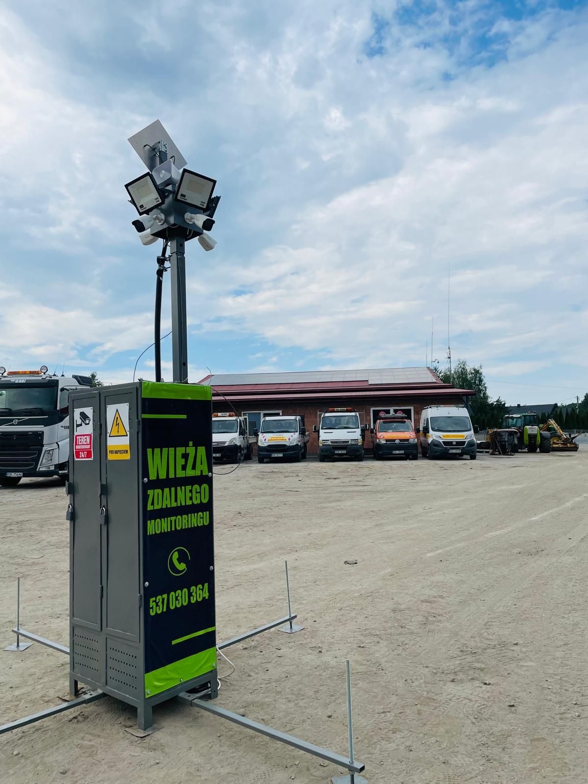 Mobilna wieża monitorująca