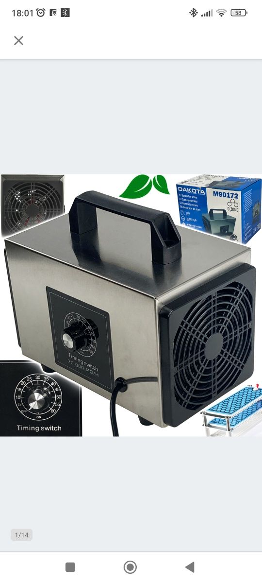 Ozonator do samochodu firmy  Dakota