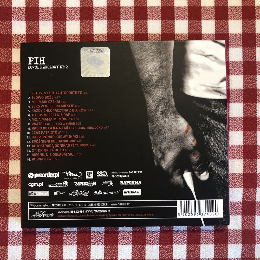 PiH Dowód rzeczowy nr 2 polski rap Hip Hop płyta CD