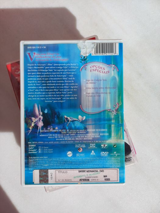 DVD da Barbie Fairytopia - Mermaidia