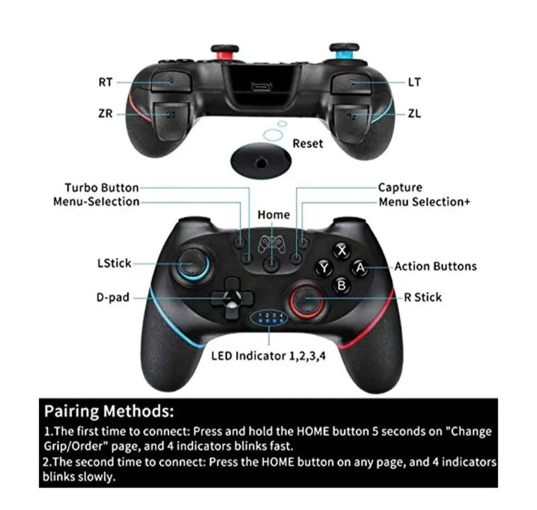 Comando compatível nintendo switch