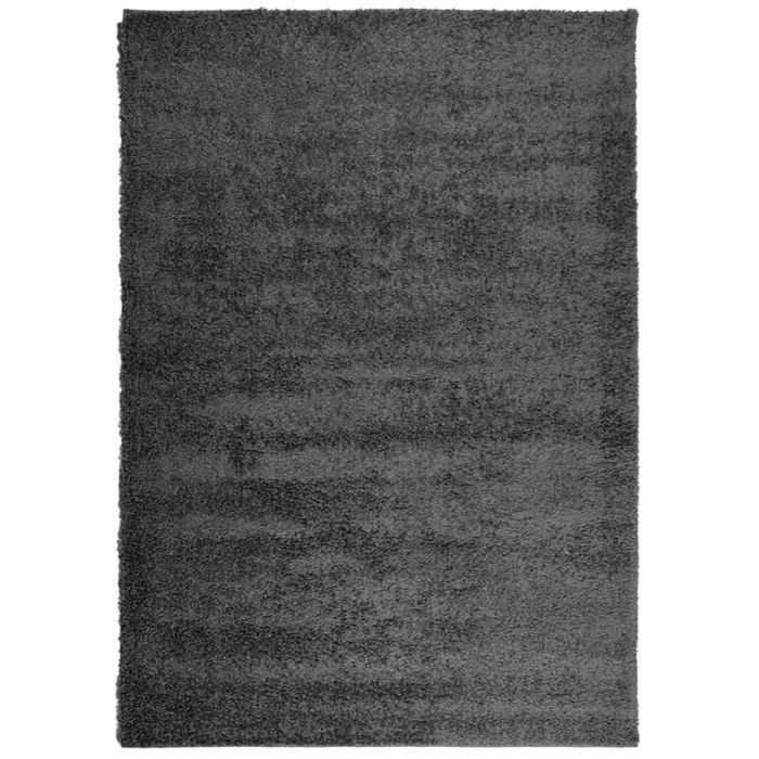 vidaXL Dywan z długim włosiem PAMPLONA, antracytowy, 140x200 cm