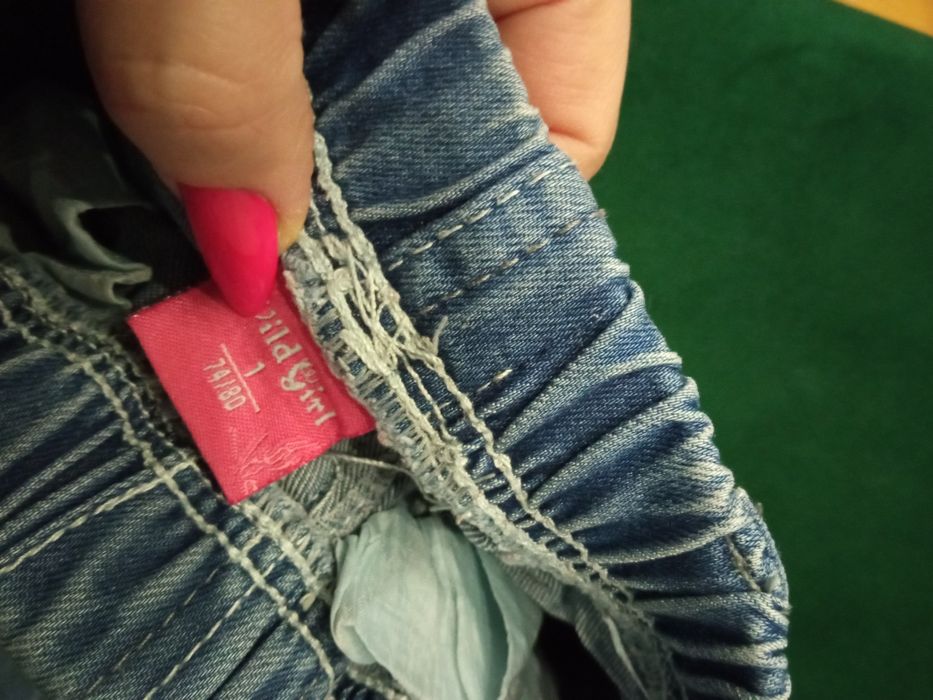 Spodnie jeansy r.80