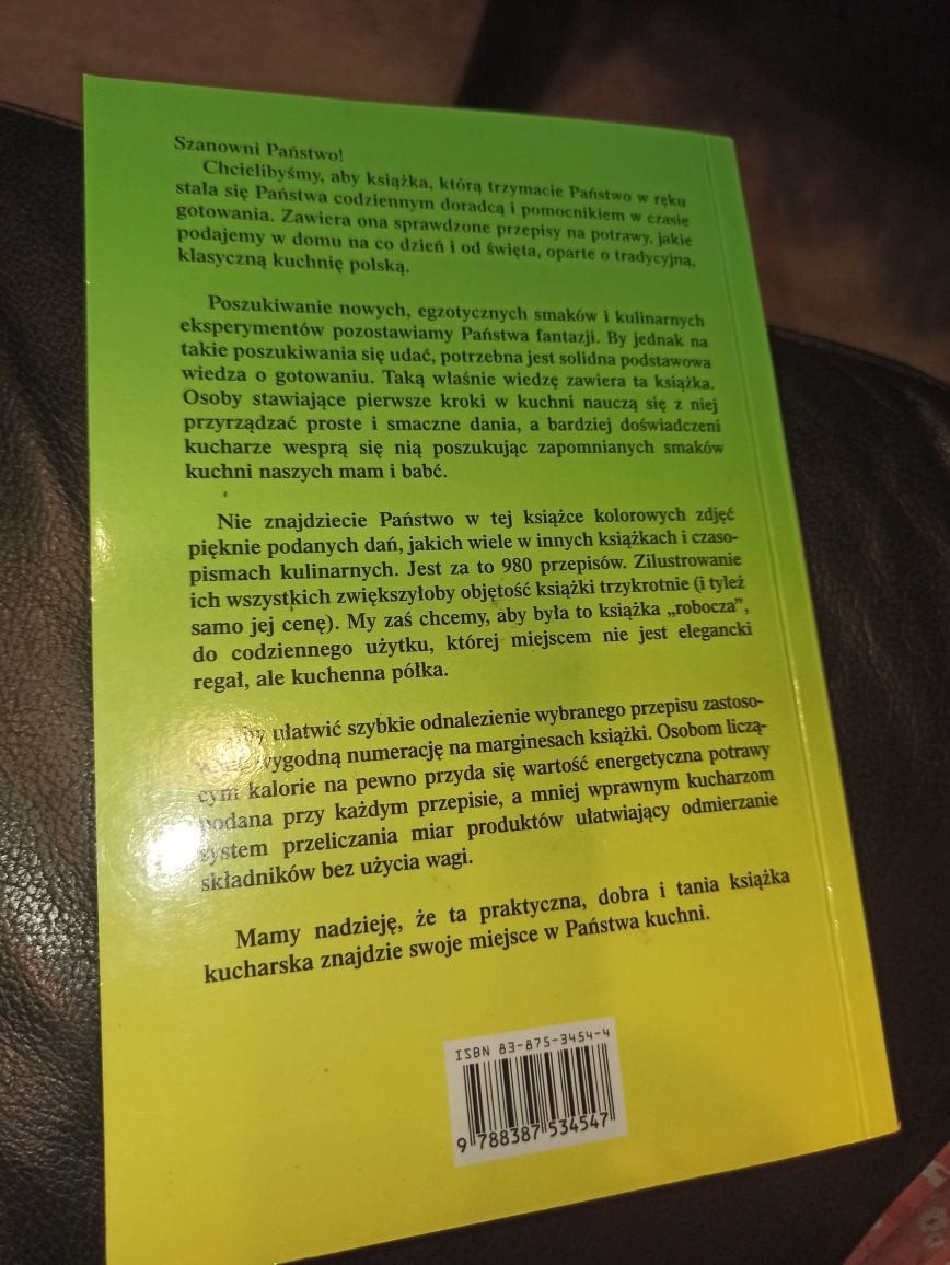 Książka kucharska 980 przepisów kuchni polskiej