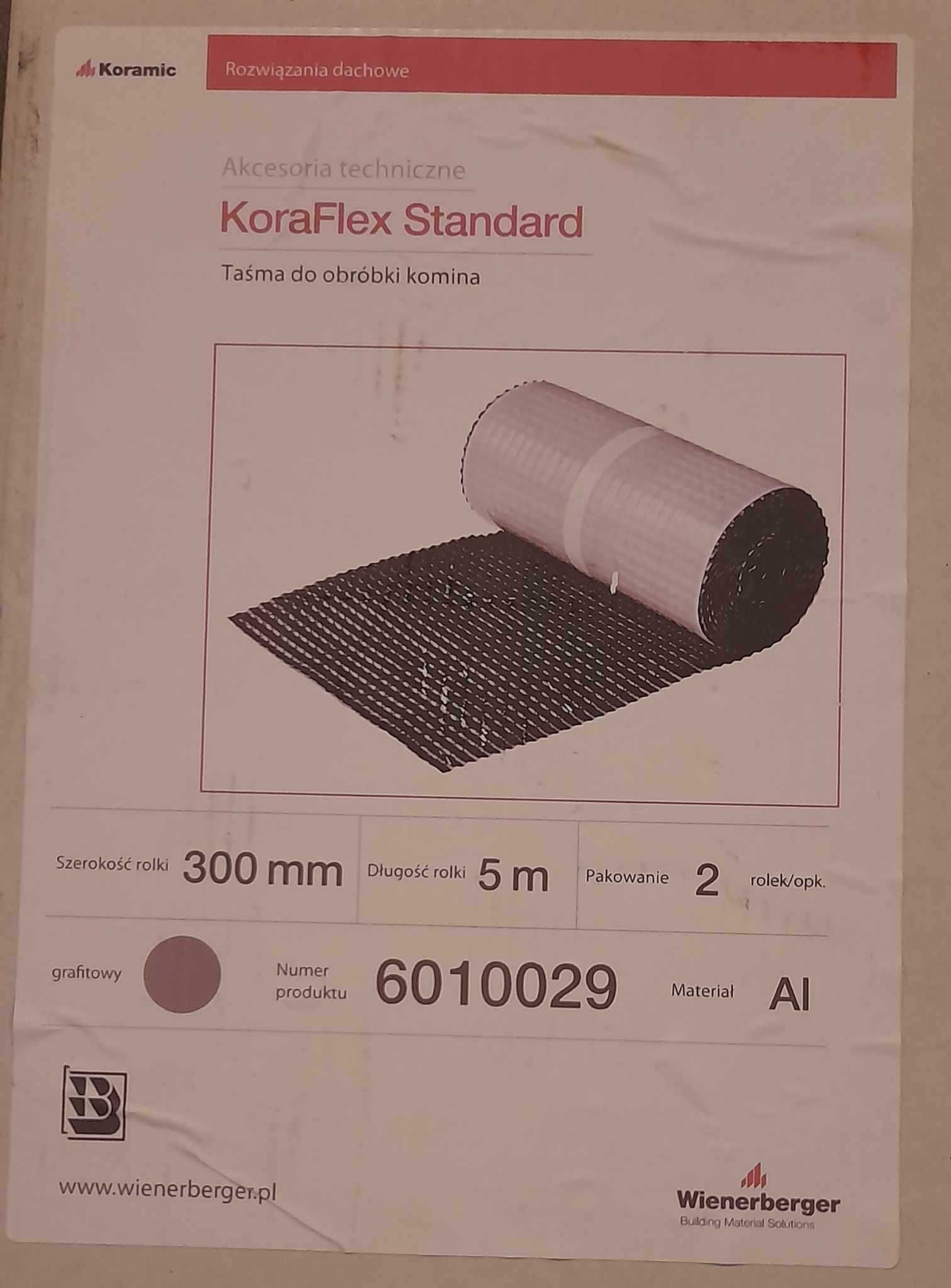 Taśma do obróbki komina Koramic KoraFlex Standard (aluminium) 30 cm 5m