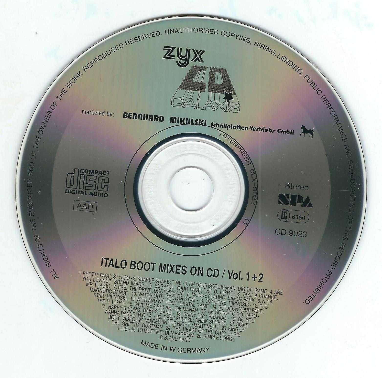 CD VA - Italo Boot-Mix On CD Vol. 1+2 (1987) (Galaxis/ZYX)