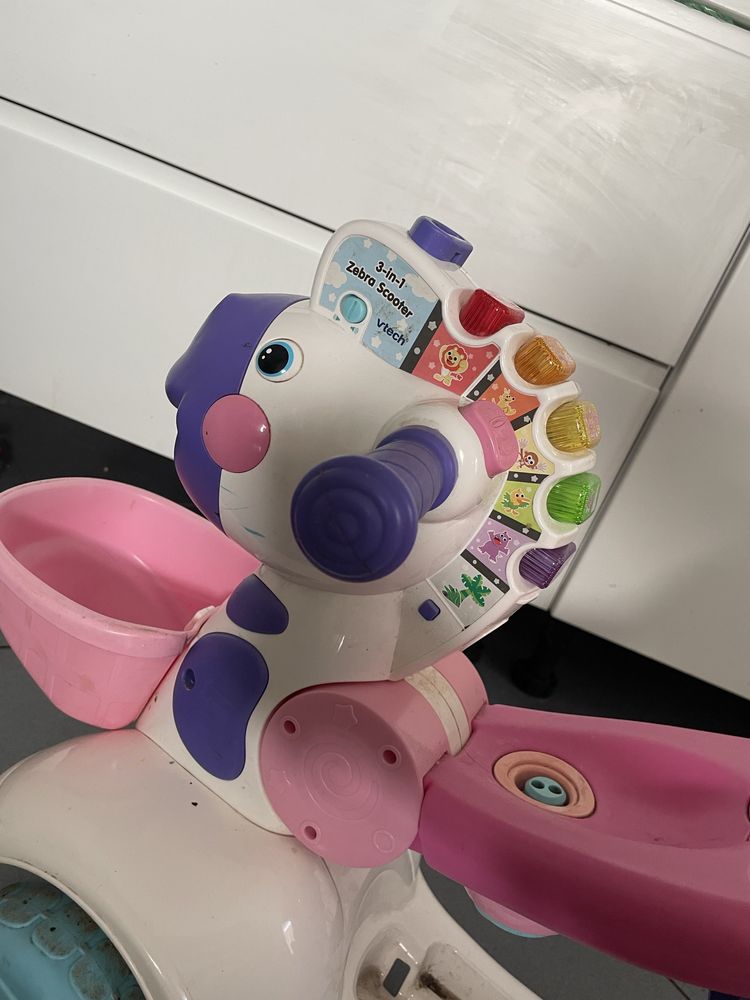 Vtech zebra 3 w 1 jeździk hulajnoga pchacz