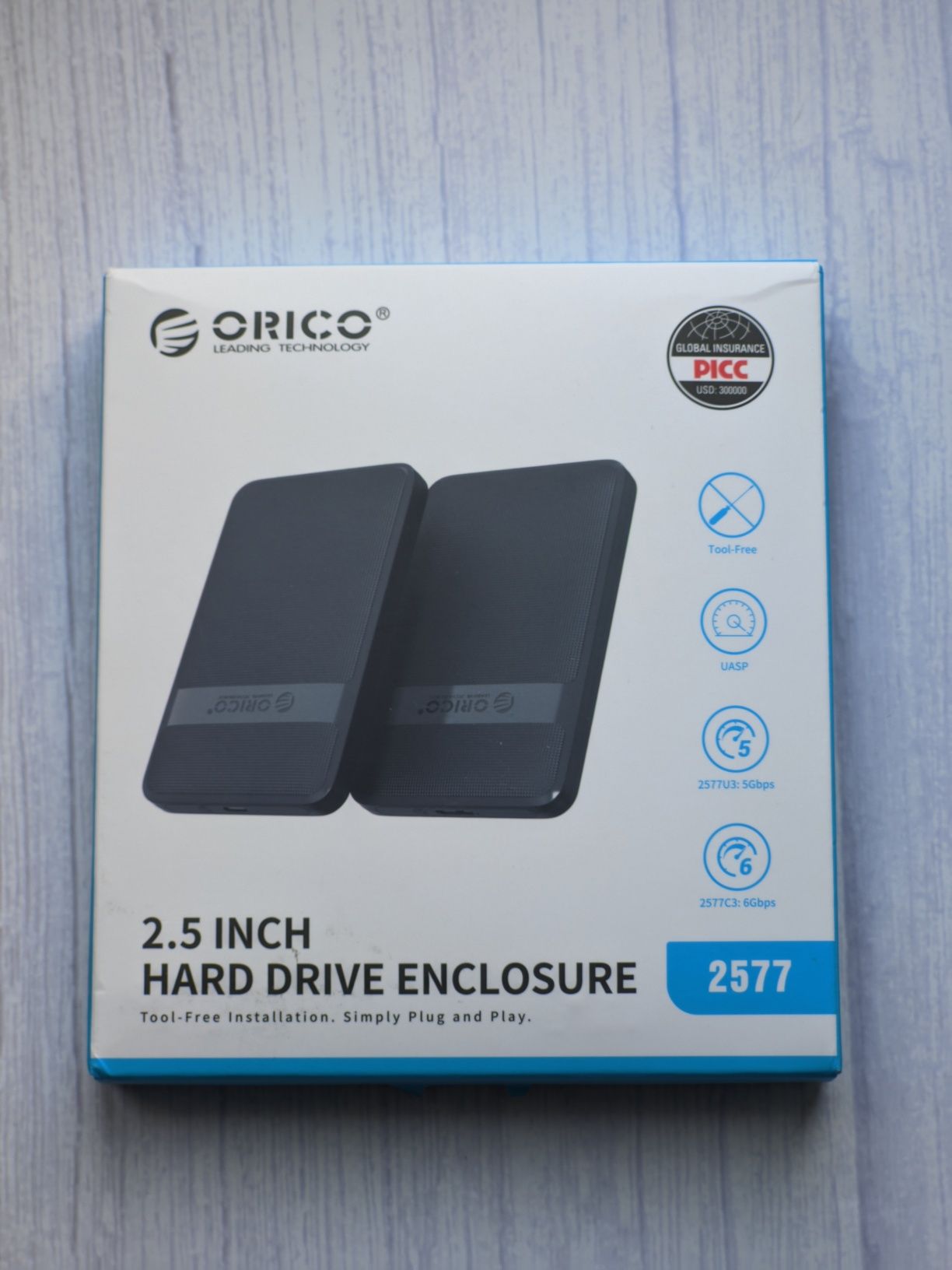 Внешний Orico USB Type-C SATA 2.5 HDD SSD карман корпус жесткий диск