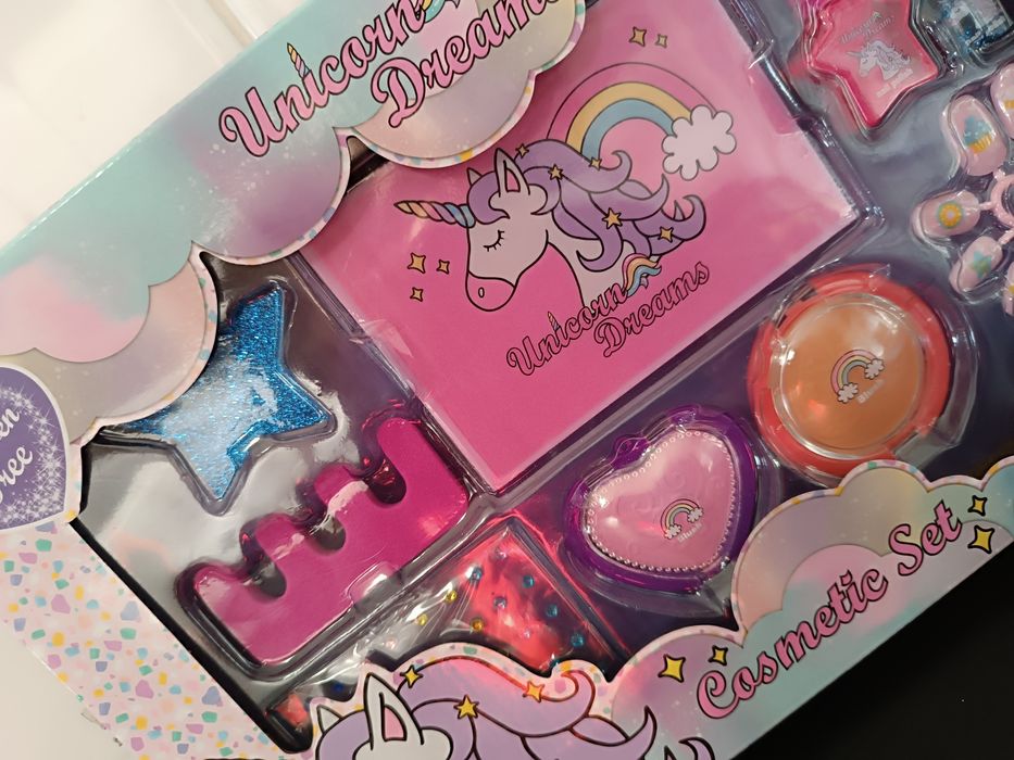 Cosmetic Set para Criança. Unicórnio. Selado