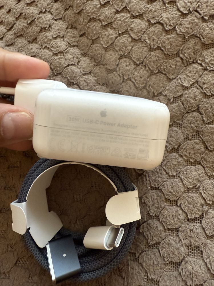 Зарядка apple кабель  Mag safe type Cадаптер Macbook Air M1 M2 M3 M4
