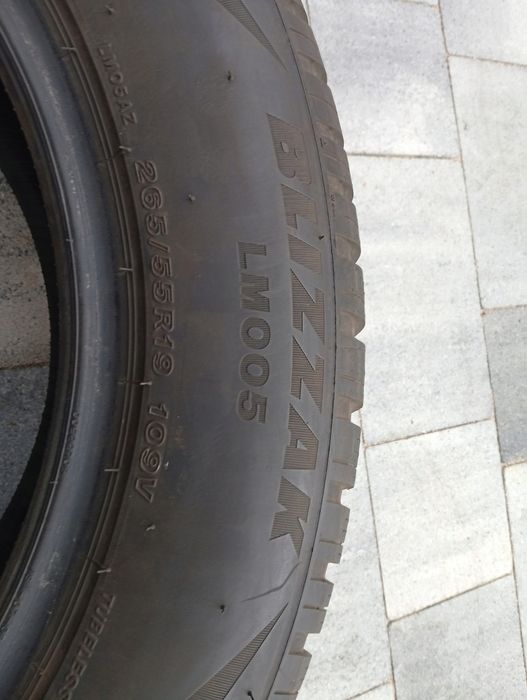 Piękne opony zimowe 265/55R19 BRIDGESTONE 4x7-7,5mm 2024r (A32)