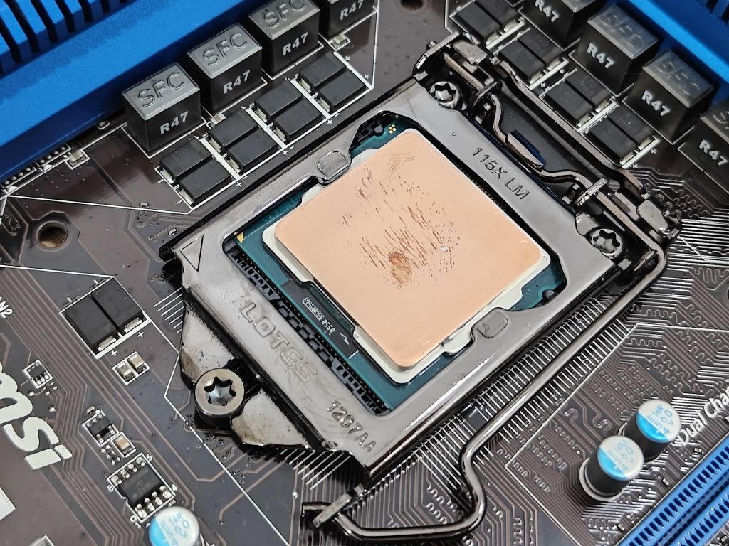 Płyta główna z procesorem MSI Z77A-GD55 + Intel Core i7 3770k Macho