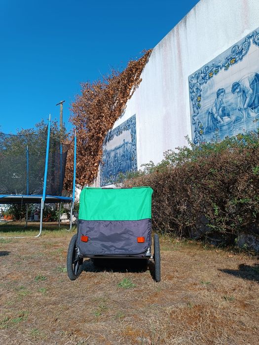 Atrelado para bicicleta 2 lugares
