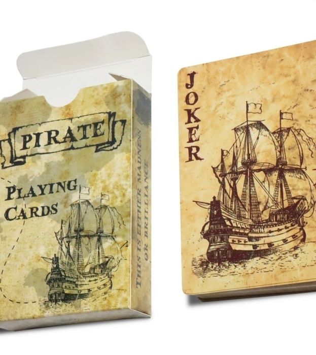 Jogo Baralho de 54 Cartas Piratas Novo