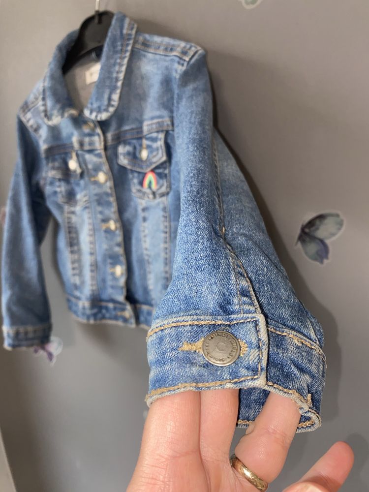 Minoti kurtka jeansowy 98/104cm