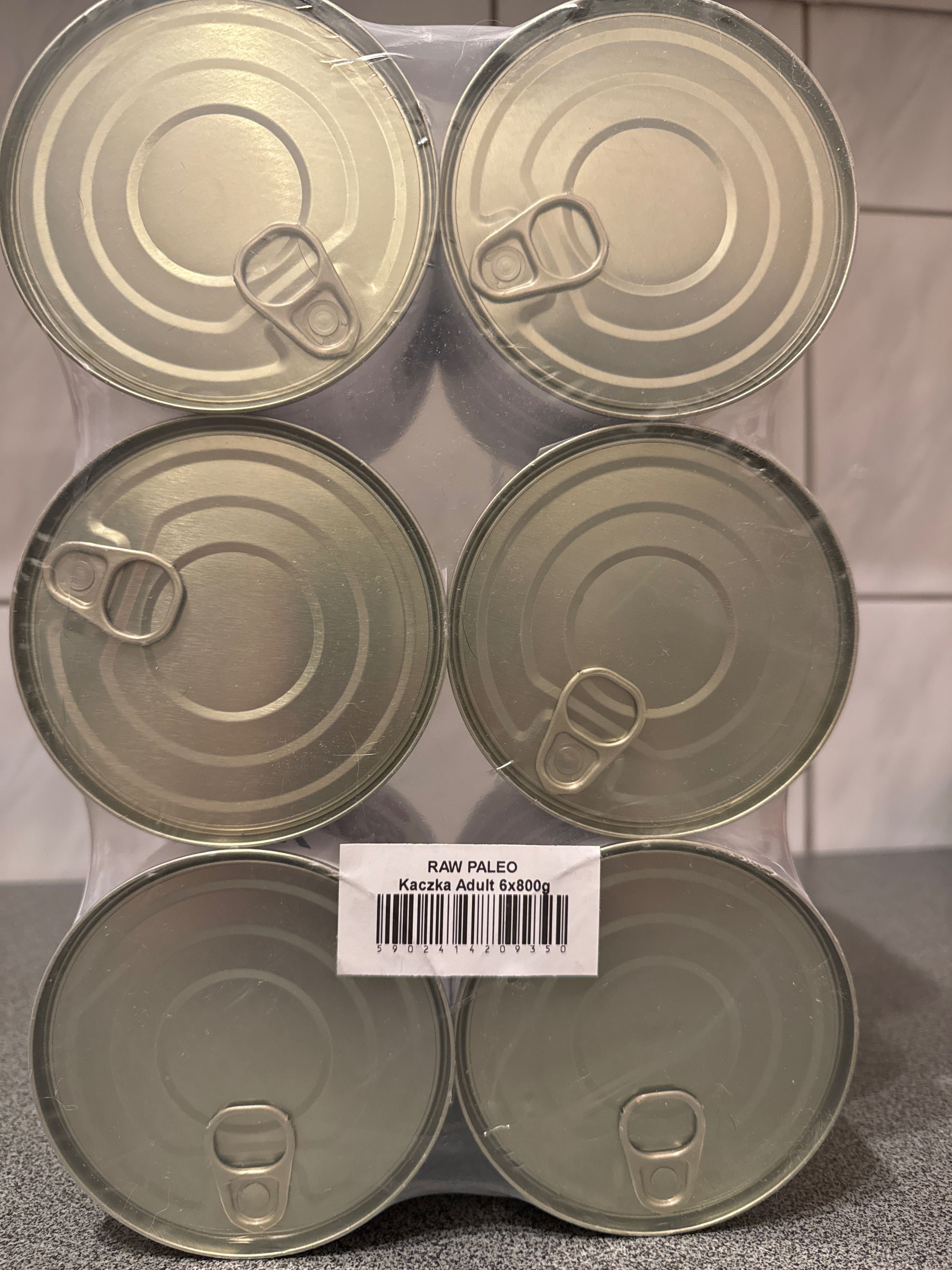 RAW PALEO ADULT DOG DUCK 6x800g - mokra karma dla psów dorosłych
