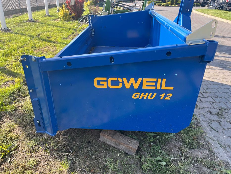 GOWEIL GHU 12/2500 DW ŁYŻKA ŁADUJĄCA Kontener zawieszany z tyłu