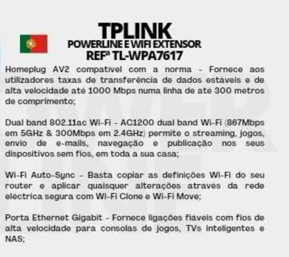 tp-link Powerline Wi-Fi Extender AV1000