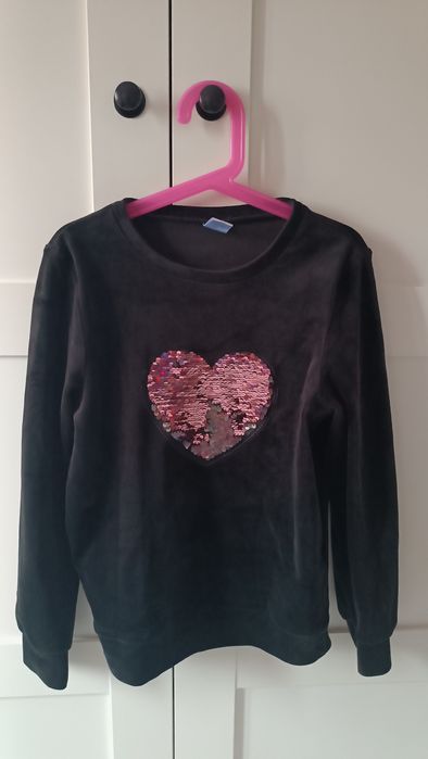 Wwlurowa bluza dziewczęca r.134