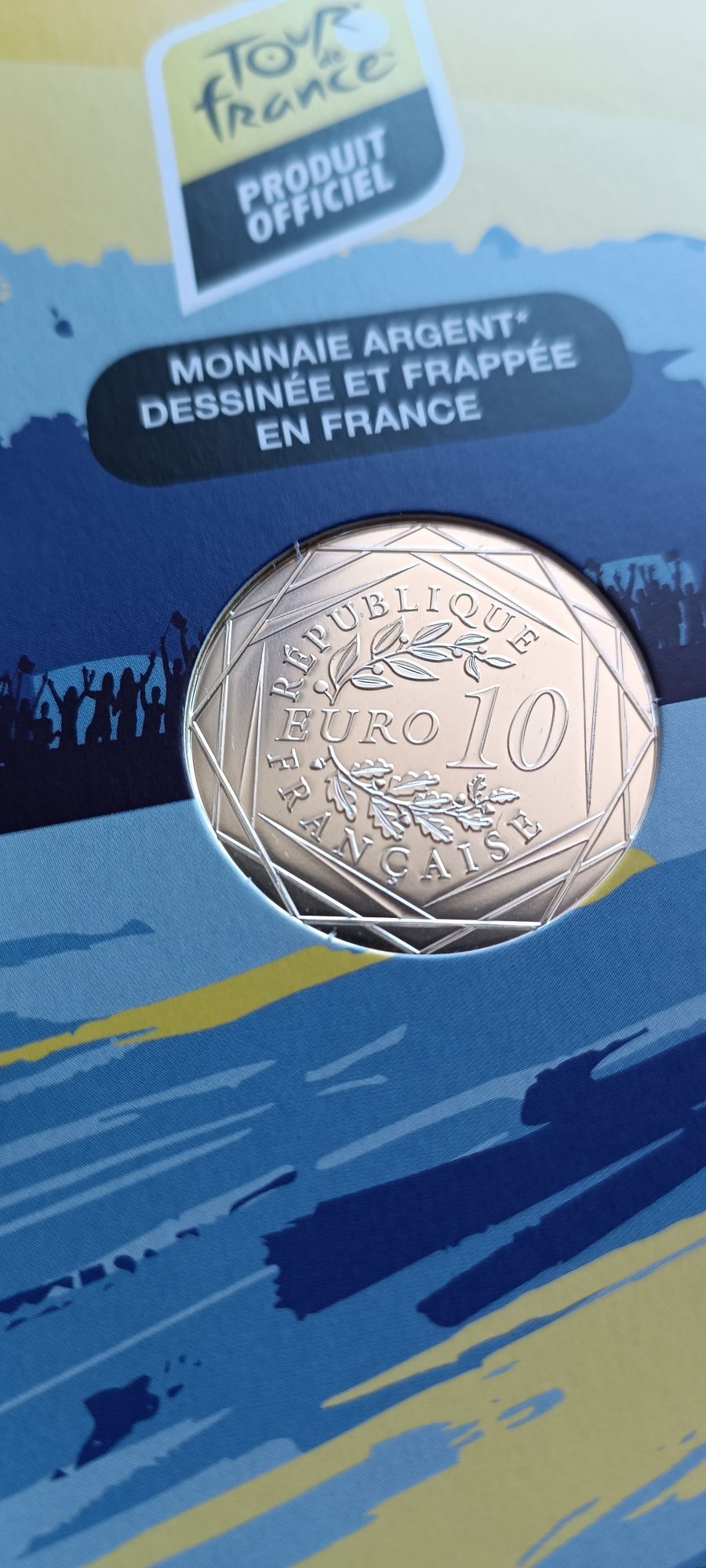 Moeda prata 10€ - Tour de France 2025