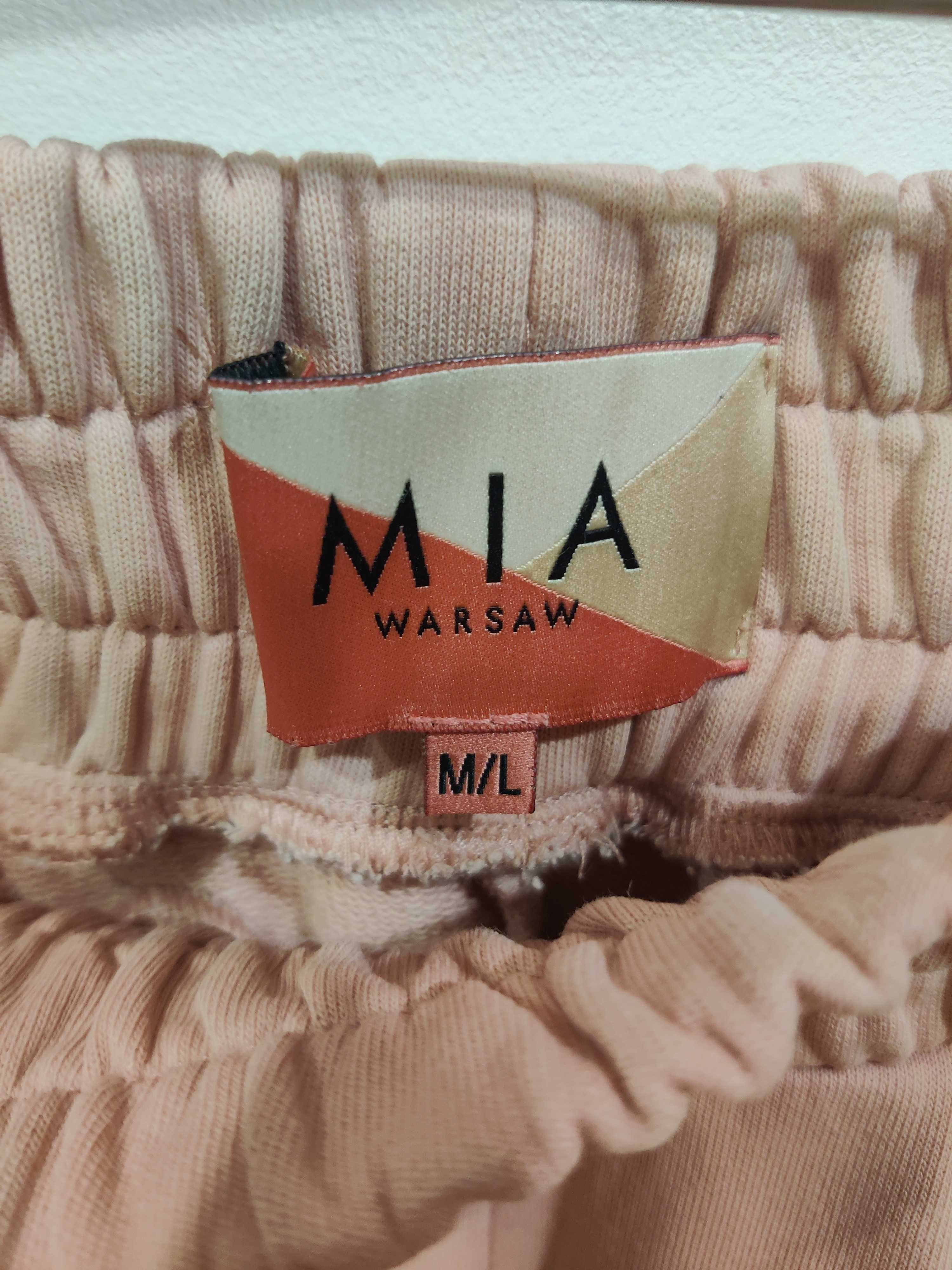 Mia Warsaw komplet dresowy bluza Brooklyn, spodnie Soho, róż XS/S, M/L
