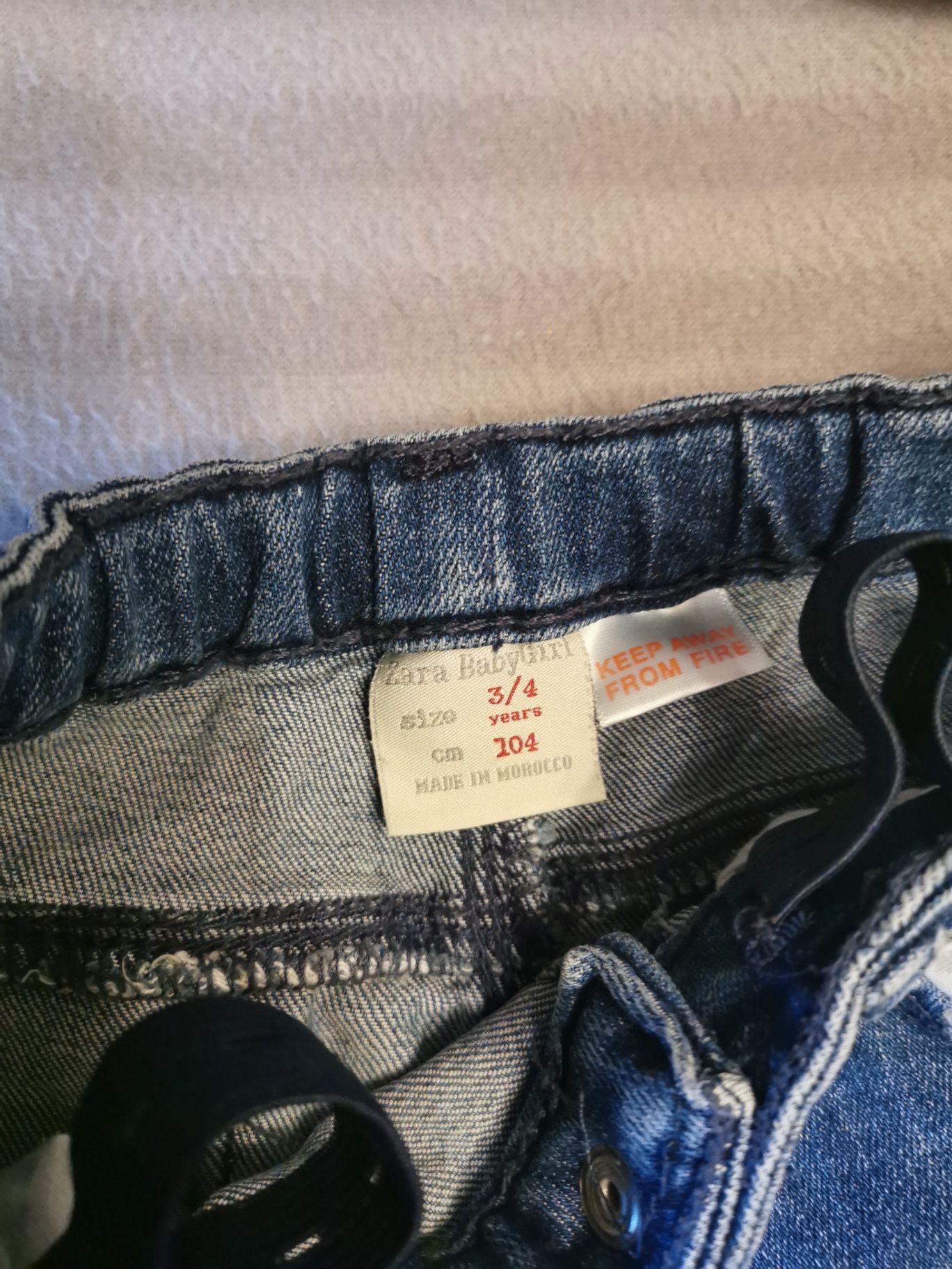 Spodnie jeansy Zara r. 104