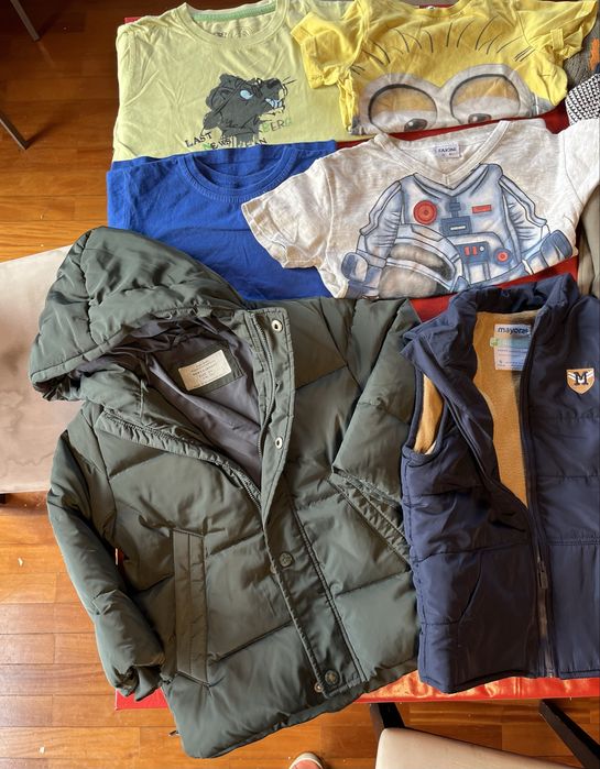 Lote Conjunto 20 peças Roupa Criança 3-4 anos c casaco quente inverno