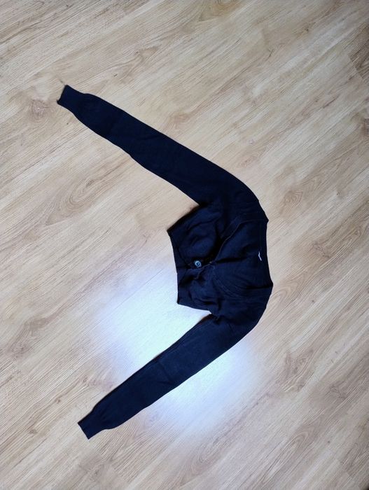 Czarne bolerko dzianinowe xs