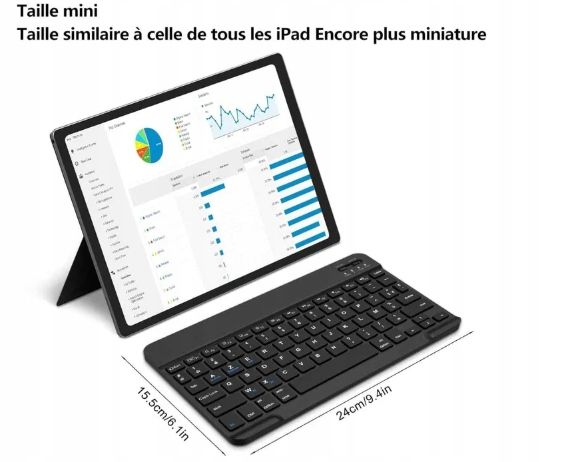 Bezprzewodowa klawiatura SENGBIRCH Bluetooth AZERTY