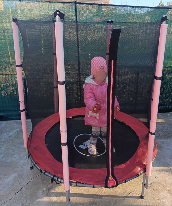 Батут дитячий Atleto 140 см з сіткою