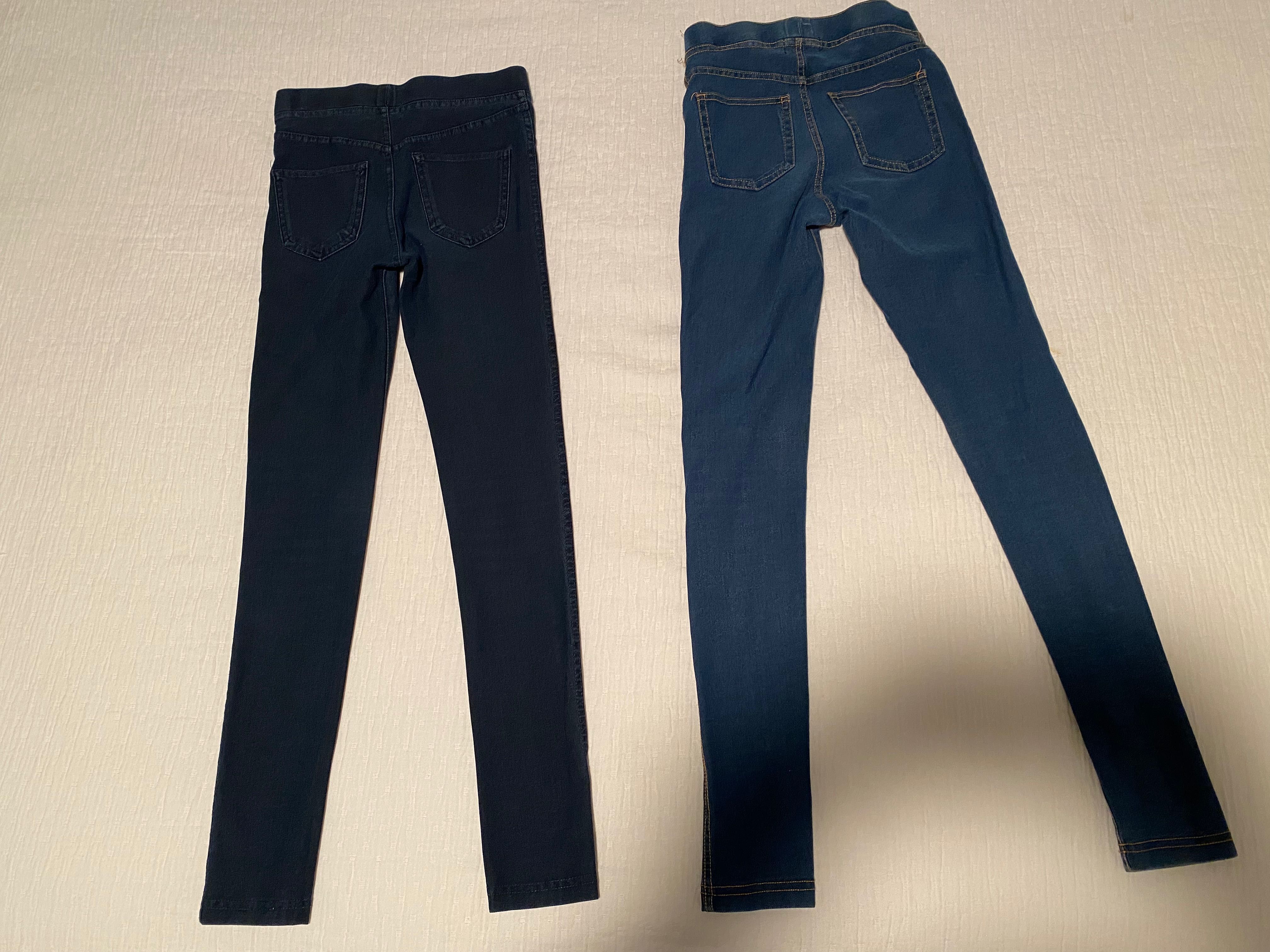 Tregginsy legginsy jeansowe 134