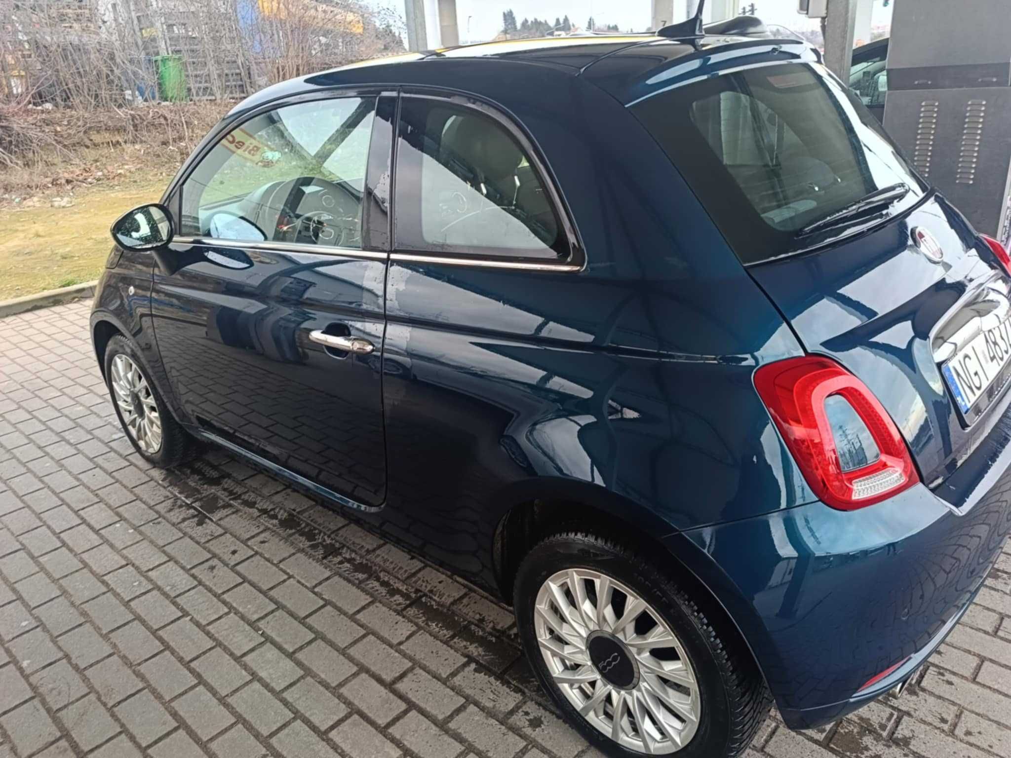 Fiat 500 Lounge 2020 poj silnika 1,242 HIT 34 tys przebiegu