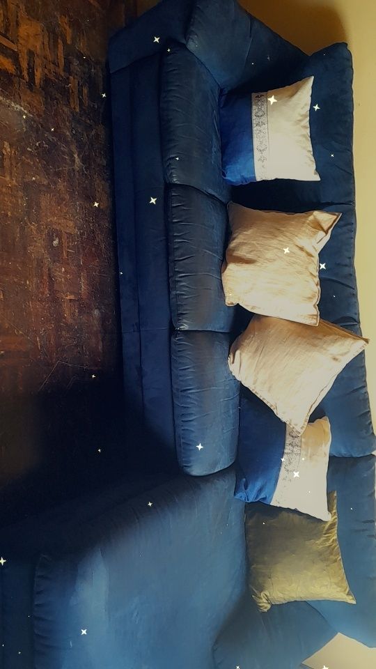 Sofa de sala azul