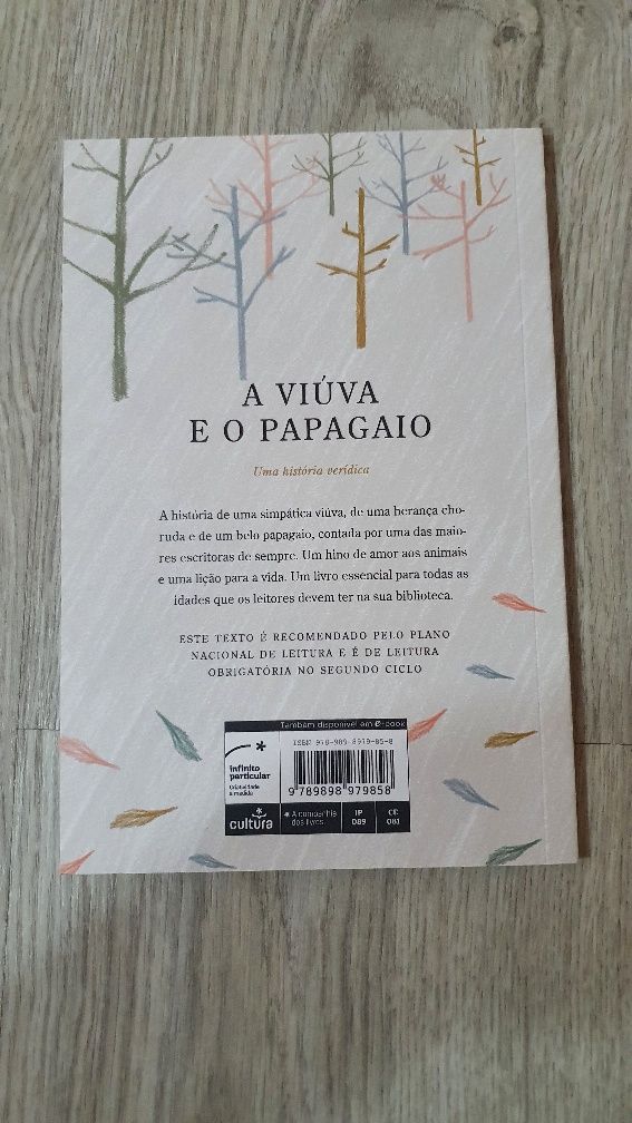 Livro "A viuva e o papagaio"