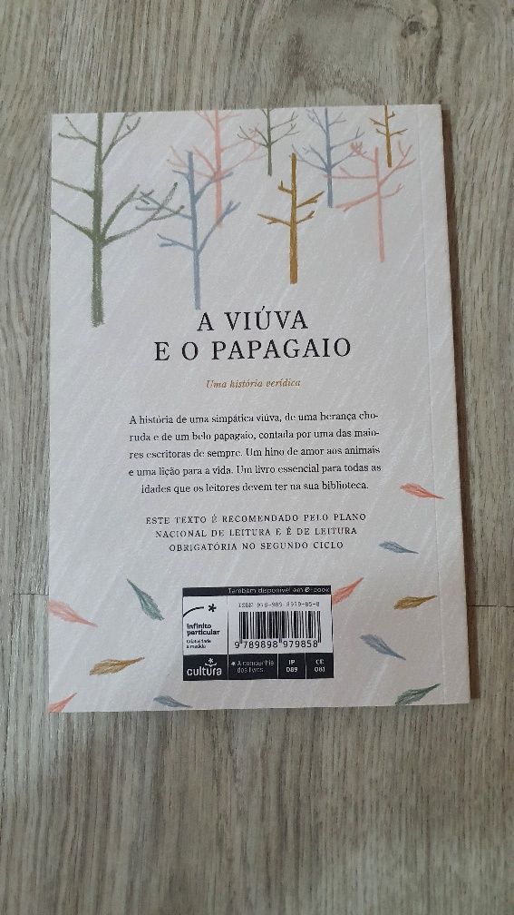 Livro "A viuva e o papagaio"