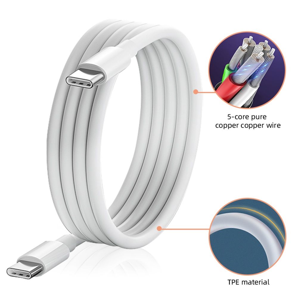 Kabel ładowania 2m/200cm typu C do typu C USB-C Samsung Huawei Xiaomi