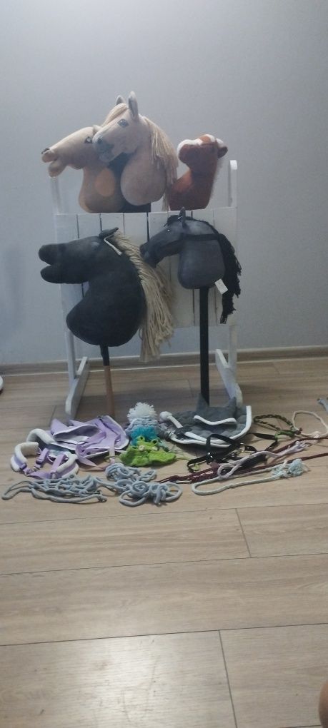 Stajnia hobby horse+konie +akcesoria zestaw
