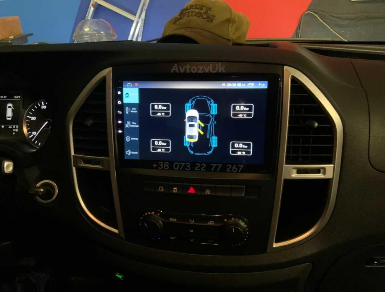 Магнитола VITO Mercedes Benz W447 USB DVD GPS 2 дин CarPlay Android 13