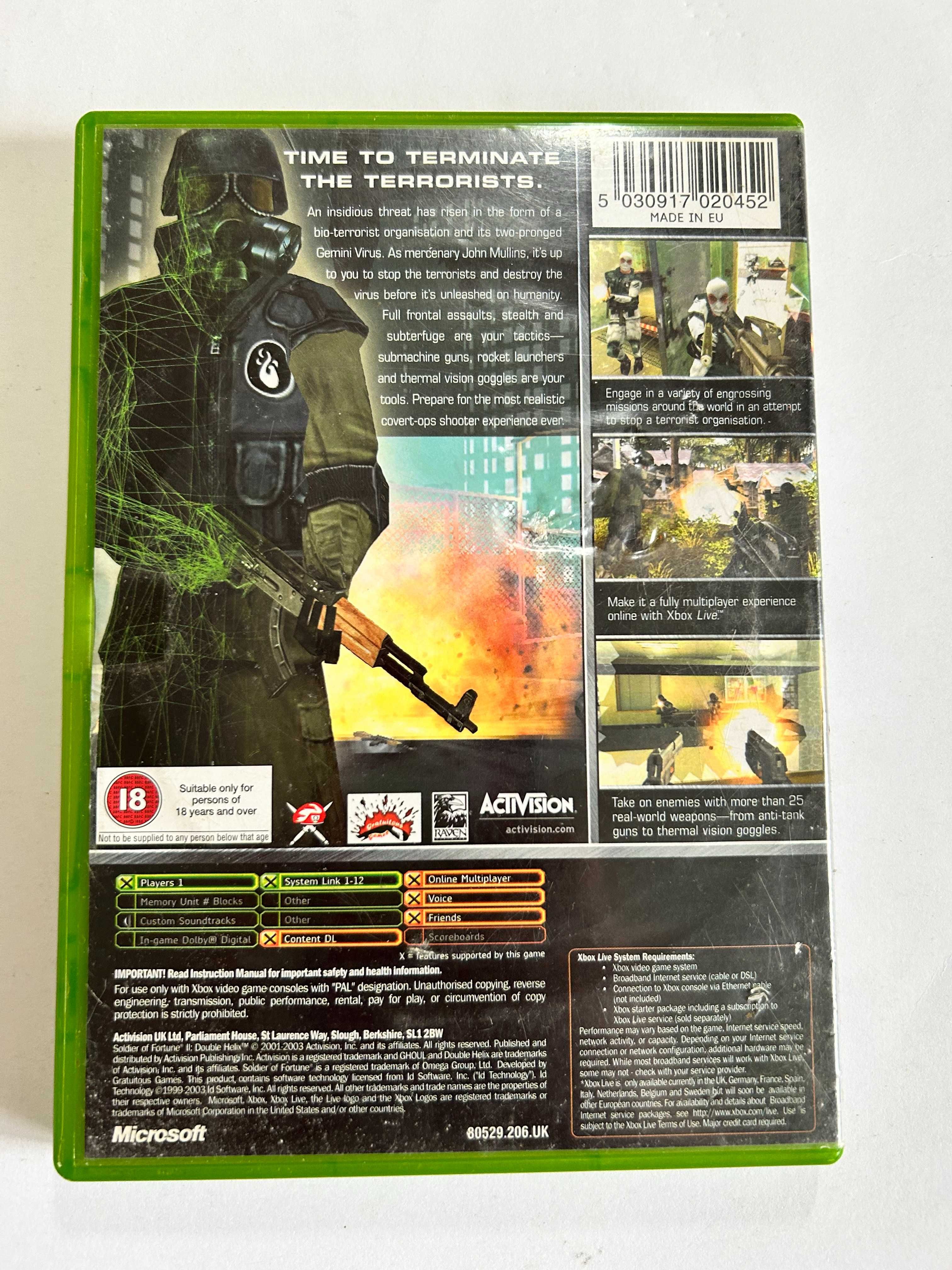 Soldier of Fortune II Double Helix Xbox