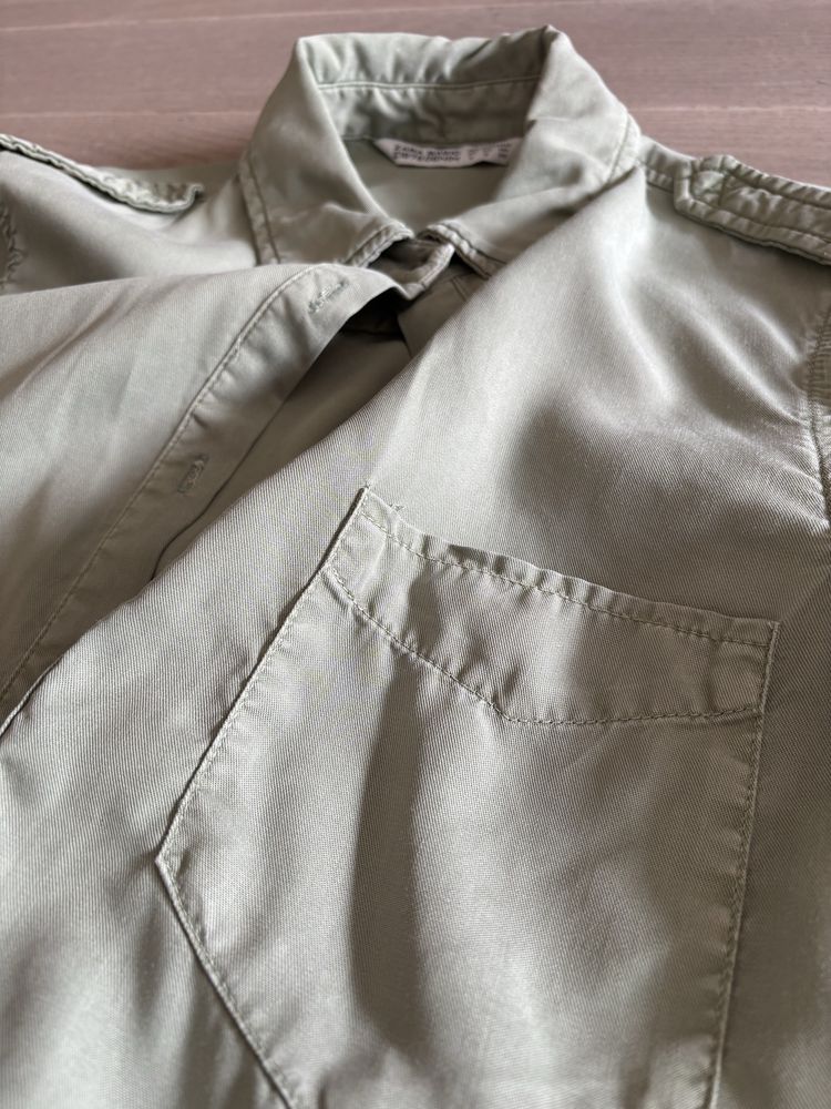 Koszula Zara S khaki