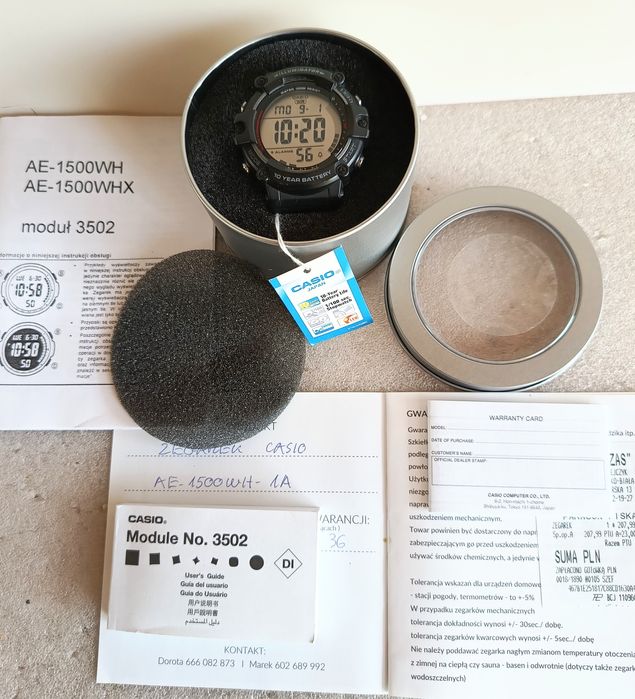 Zegarek męski Casio AE-1500WH-1A