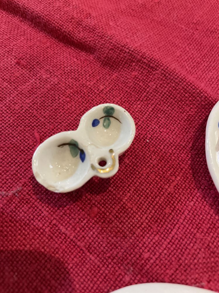 Sets loiças miniatura brincar porcelana