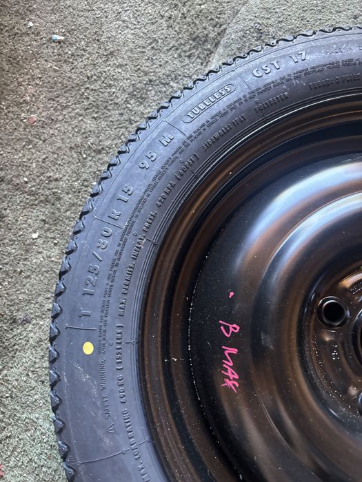 4x108 63,4 4J15 ET40 FORD FIESTA B-Max koło zapasowe 125/80R15