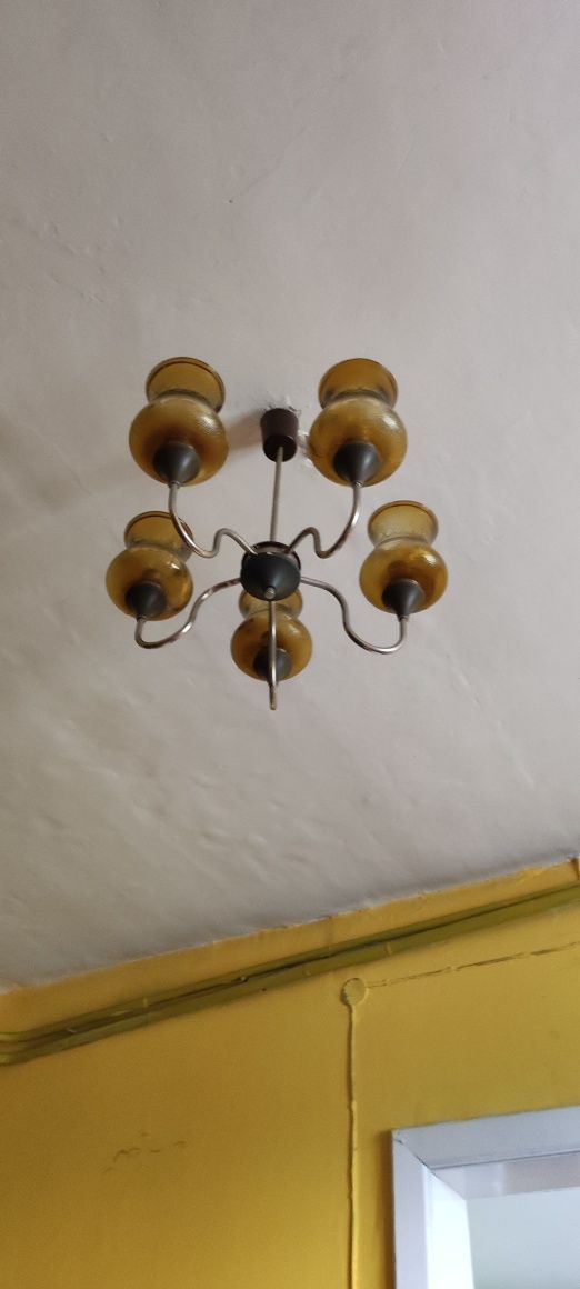 Żyrandol PRL lampa sufitowa