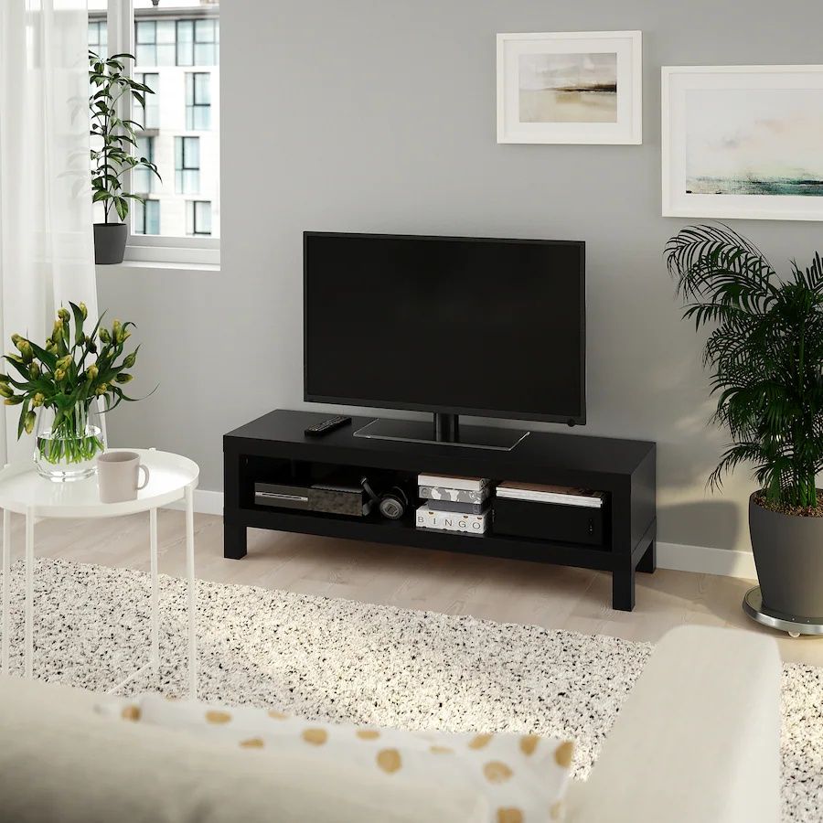 Szafka pod TV, czarnybrąz, 120x35x36 cm LACK