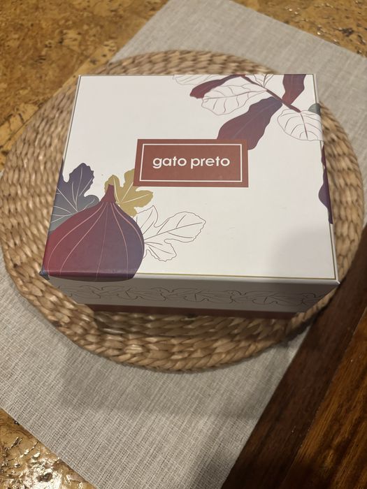 Caneca e guardanapo figo Loja do gato Preto