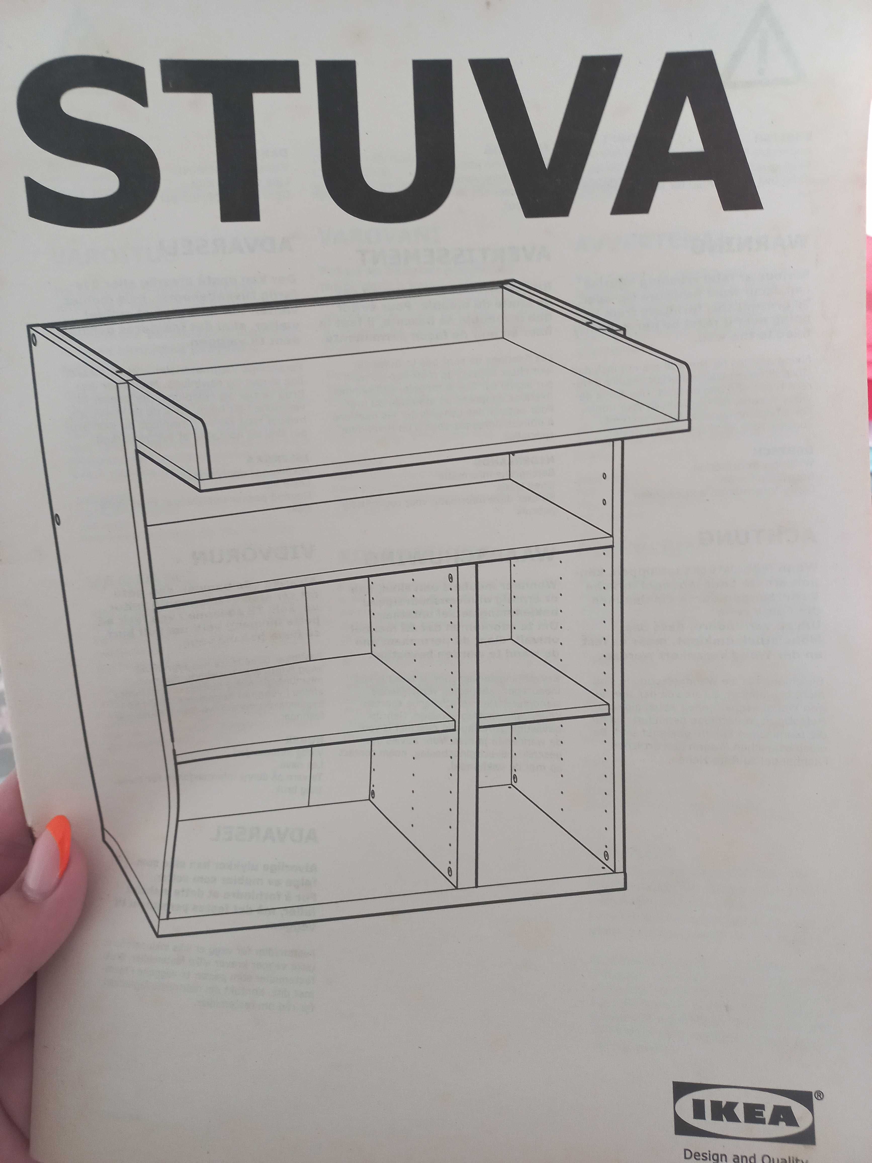 Muda fraldas, secretaria 2 em 1 IKEA STUVA